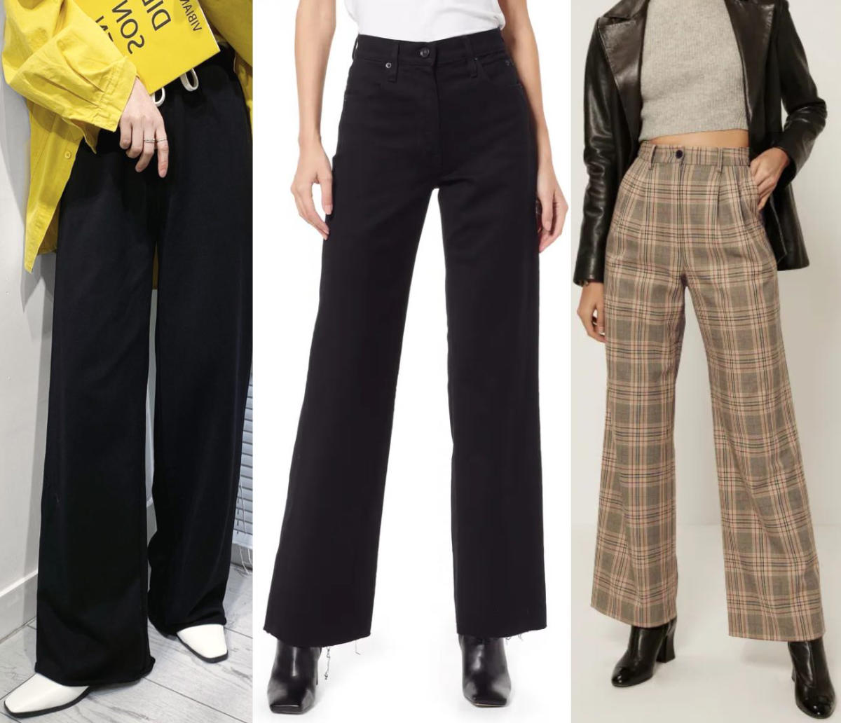 what shoes to wear with wide leg pants