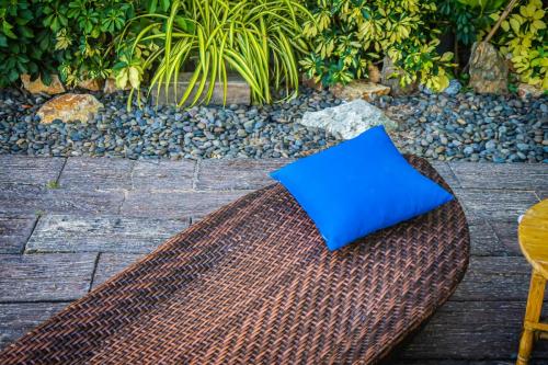 Empty chair decoration outdoor patio